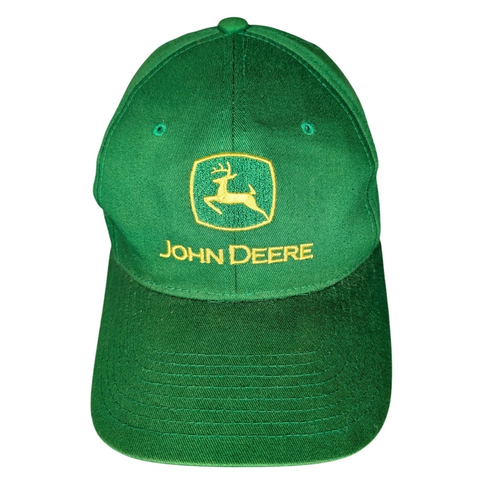Green John Deere Baseball Cap‎ Embroidered Logo Adjustable Strap Snapback